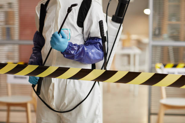 Professional Biohazard Cleanup technician working in Courtland, VA
